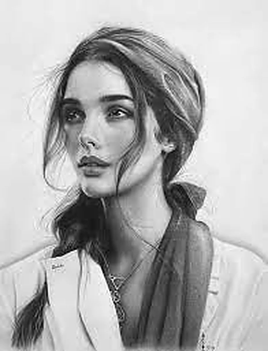 Sketch portrait of Maryam Mirza